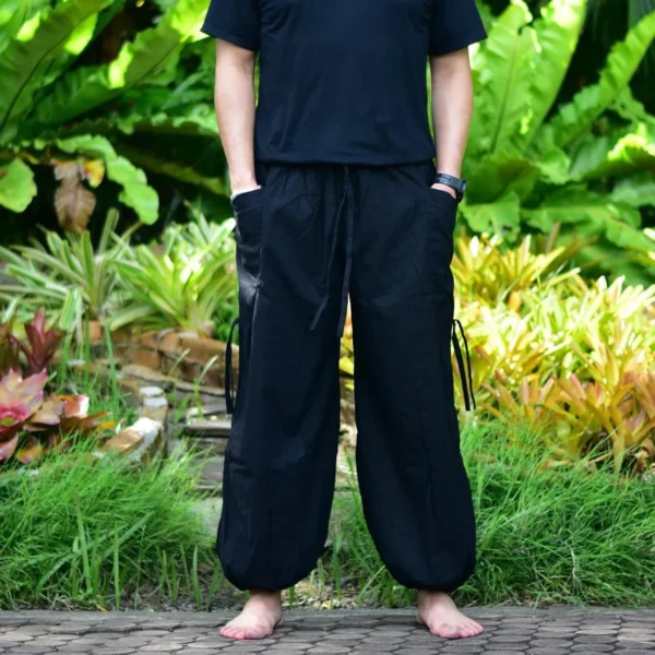 Goa Hose Schwarz oder Grün (mit Taschen) – Bild 3