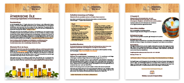 PDF Ätherische Öle - Anwendungsmöglichkeiten und Kontraindikationen